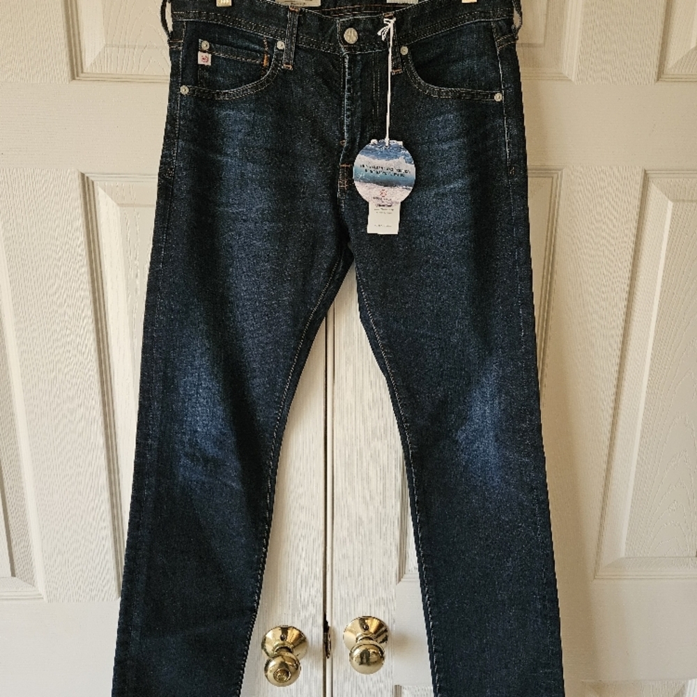 Adriano Goldschmied Dark Blue Slim Straight Denim